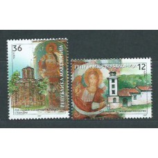 Macedonia - Correo Yvert 403/4 ** Mnh Monasterios Antiguos