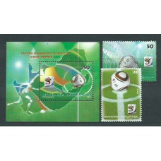 Macedonia - Correo Yvert 528/9+Hb 22 ** Mnh Fútbol