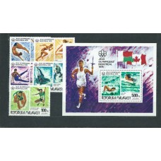 Madagascar - Correo 1976 Yvert 578/9+A 162/4+H.10 ** Mnh  Olimpiadas de Montreal