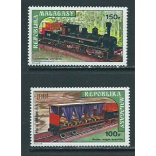 Madagascar - Aereo Yvert 127/8 ** Mnh  Trenes