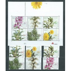 Madeira - Correo Yvert 212/7+H,21 ** Mnh Flores