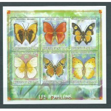 Mali - Correo Yvert 1653/8 ** Mnh  Fauna mariposas