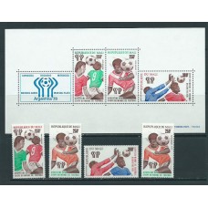 Mali - Aereo Yvert 322/5+H.10 ** Mnh  Deportes fútbol