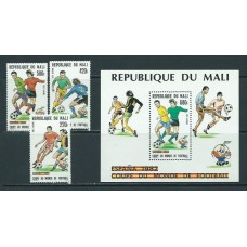 Mali - Aereo Yvert 442/4+H.18 ** Mnh  Deportes fútbol