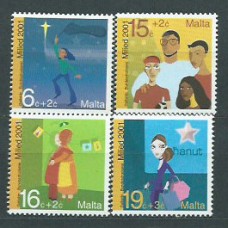 Malta - Correo 2001 Yvert 1173/6 ** Mnh Navidad