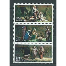 Malta - Correo 1977 Yvert 554a/6a ** Mnh Navidad