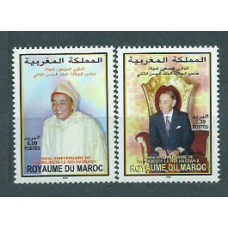 Marruecos Frances - Correo 1999 Yvert 1239/40 ** Mnh  Hassan II