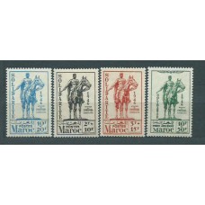 Marruecos Frances - Correo 1946 Yvert 241/3+A 59 ** Mnh