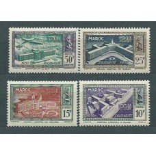 Marruecos Frances - Correo 1951 Yvert 302/4+A 83 ** Mnh  Hospitales