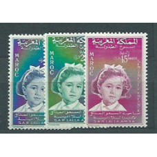 Marruecos Frances - Correo 1959 Yvert 393/5 ** Mnh  Princesa Amina