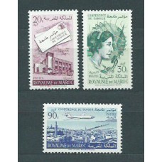 Marruecos Frances - Correo 1961 Yvert 424/6 ** Mnh