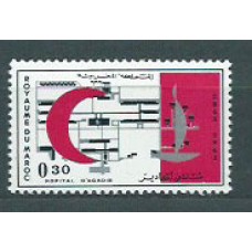 Marruecos Frances - Correo 1963 Yvert 467 ** Mnh  Cruz roja