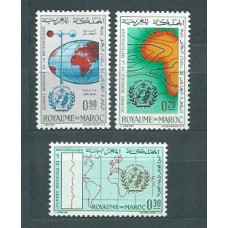 Marruecos Frances - Correo 1964 Yvert 472/3+A 111 ** Mnh  Meteorología