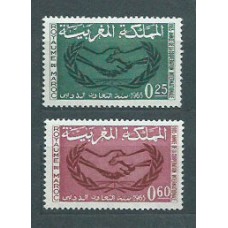 Marruecos Frances - Correo 1965 Yvert 486/7 ** Mnh