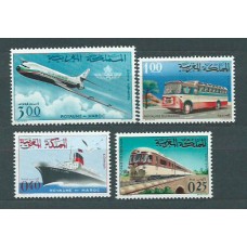 Marruecos Frances - Correo 1966 Yvert 511/3+A 115 ** Mnh  Transportes