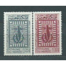 Marruecos Frances - Correo 1968 Yvert 532/3 ** Mnh