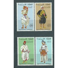 Marruecos Frances - Correo 1968 Yvert 565/8 ** Mnh  Trajes regionales