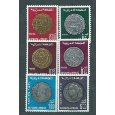 Marruecos Frances - Correo 1968 Yvert 578/81+A 117/8 ** Mnh  Monedas
