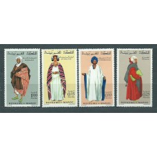 Marruecos Frances - Correo 1969 Yvert 590/3 ** Mnh  Trajes regionales