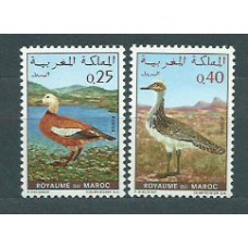 Marruecos Frances - Correo 1970 Yvert 606/7 ** Mnh  Fauna aves