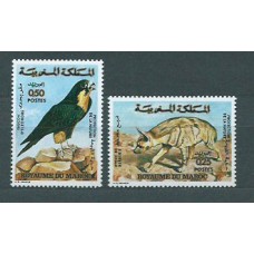 Marruecos Frances - Correo 1973 Yvert 689/90 ** Mnh  Fauna