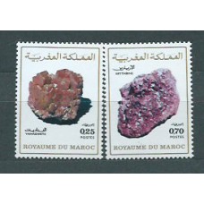 Marruecos Frances - Correo 1974 Yvert 698/9 ** Mnh  Minerales