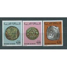 Marruecos Frances - Correo 1976 Yvert 756/8 ** Mnh  Monedas antiguas