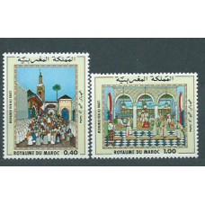 Marruecos Frances - Correo 1979 Yvert 825/6 ** Mnh  Pinturas