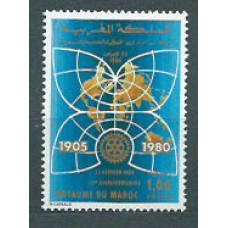 Marruecos Frances - Correo 1980 Yvert 851 ** Mnh  Club Rotary