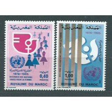 Marruecos Frances - Correo 1980 Yvert 856/7 ** Mnh  ONU