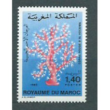 Marruecos Frances - Correo 1982 Yvert 935 ** Mnh Fauna corales
