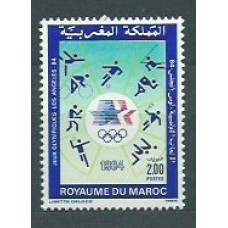 Marruecos Frances - Correo 1984 Yvert 972 ** Mnh  Olimpiadas de los Angeles