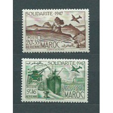 Marruecos Frances - Aereo Yvert 65/6 ** Mnh