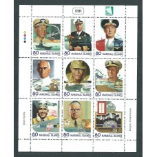 Marshall - Correo 2001 Yvert 1449/57 ** Mnh. Heroes de Guerra