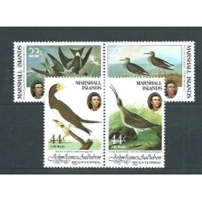 Marshall - Correo 1985 Yvert 71/2+A 1/2 ** Mnh Fauna. Aves