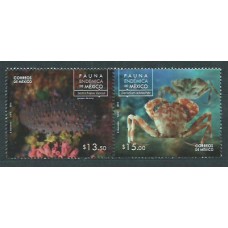 Mexico Correo 2014 Yvert 2871/72 ** Mnh  Fauna marina