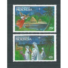 Micronesia - Correo 1989 Yvert 131/2 ** Mnh Navidad