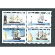 Micronesia - Correo 1990 Yvert 137/140 ** Mnh Barcos