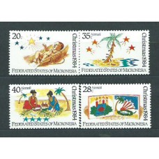 Micronesia - Correo 1984 Yvert 25+Av 4/6 ** Mnh Navidad