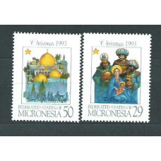 Micronesia - Correo 1993 Yvert 256/57 ** Mnh Navidad
