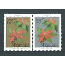 Micronesia - Correo 1995 Yvert 372/3 ** Mnh Navidad. Flores