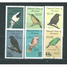 Micronesia - Correo 1988 Yvert 50/52+Av 32/34 ** Mnh Fauna. Aves