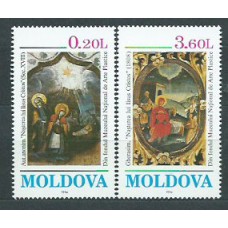 Moldavia - Correo Yvert 122/3 ** Mnh Navidad