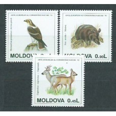 Moldavia - Correo Yvert 129/31 ** Mnh Fauna Aves