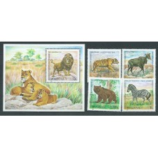 Moldavia - Correo Yvert 343/6+Hb 25 ** Mnh Fauna