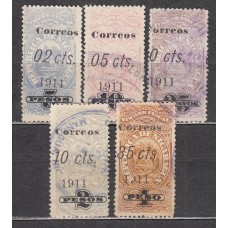 Nicaragua - Correo 1911 Yvert 274/78 usado