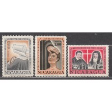Nicaragua - Aereo Yvert 486/88 ** Mnh Religión