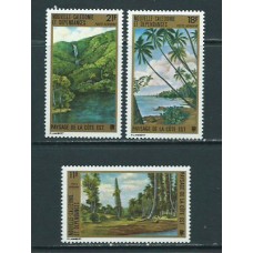 Nueva Caledonia - Aereo Yvert 135/7 ** Mnh Paisajes