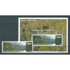 Nueva Caledonia - Aereo Yvert 280+ Hojita 12 ** Mnh Paisaje