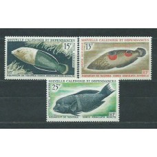 Nueva Caledonia - Aereo Yvert 81/3 ** Mnh Fauna. Peces